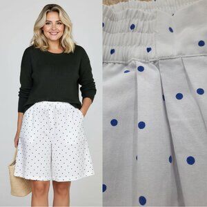 Vtg 80s polka dot culotte shorts - Laundered Brites brand